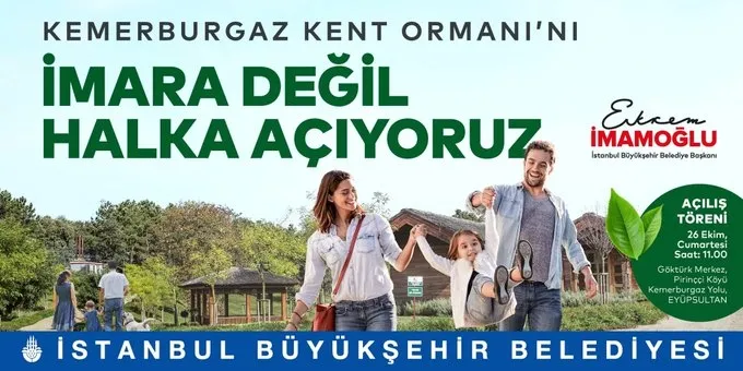 Tarım ve Orman Bakanlığı; Ekrem İmamoğlu’nun Kemerburgaz Kent Ormanı yalanını ortaya çıkardı!