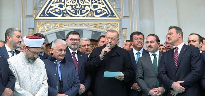 Başkan Erdoğan cami açılışında konuştu