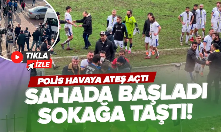 Maç bitti ortalık savaş alanına döndü