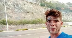 Son paylaşımı duygulandırdı! Ekiplere su taşıyordu