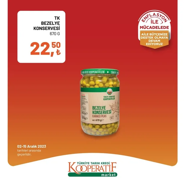 Tarım Kredi Market 11 Aralık indirim kataloğu çıktı! Dev rulo havlu, yumuşatıcı, çay, bütün piliç, tereyağı, tost peyniri, süt, beyaz peynir, pirinç ucuza satışta…