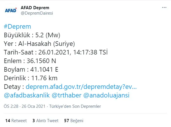 https www ahaber com tr yasam 2021 01 26 son dakika korkutan deprem 3 ilde hissedildi afad kandilli son depremler