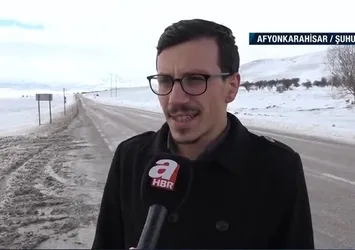 Yolda kalan vatandaşlara çay ve bisküvi dağıtan imam Adem Eser A Haber'e konuştu: Zaten dinimizin de emri bu vatandaşlara yardımda bulunduk