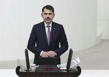 Çevre ve Şehircilik Bakanı Murat Kurum konuştu! Meclis'te alkışlar durmadı
