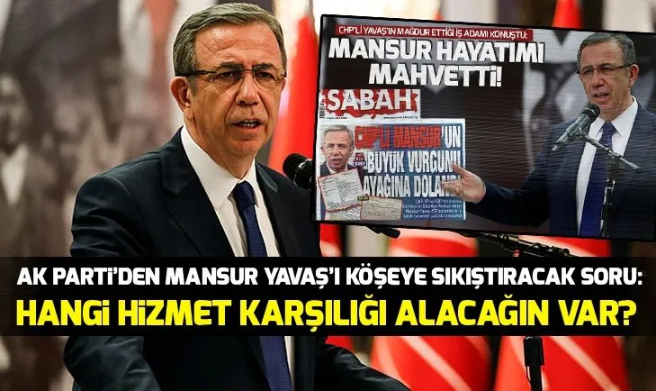 Son dakika: AK Partiden Mansur Yavaşın sahte senet skandalı hakkında flaş açıklama