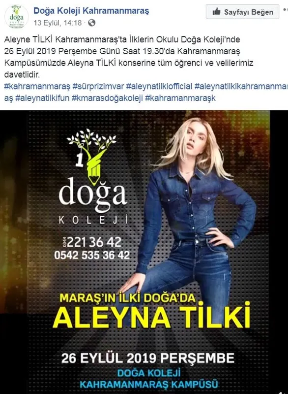 Aleyna Tilki’ye büyük şok! Tepkiler nedeniyle konseri iptal edildi