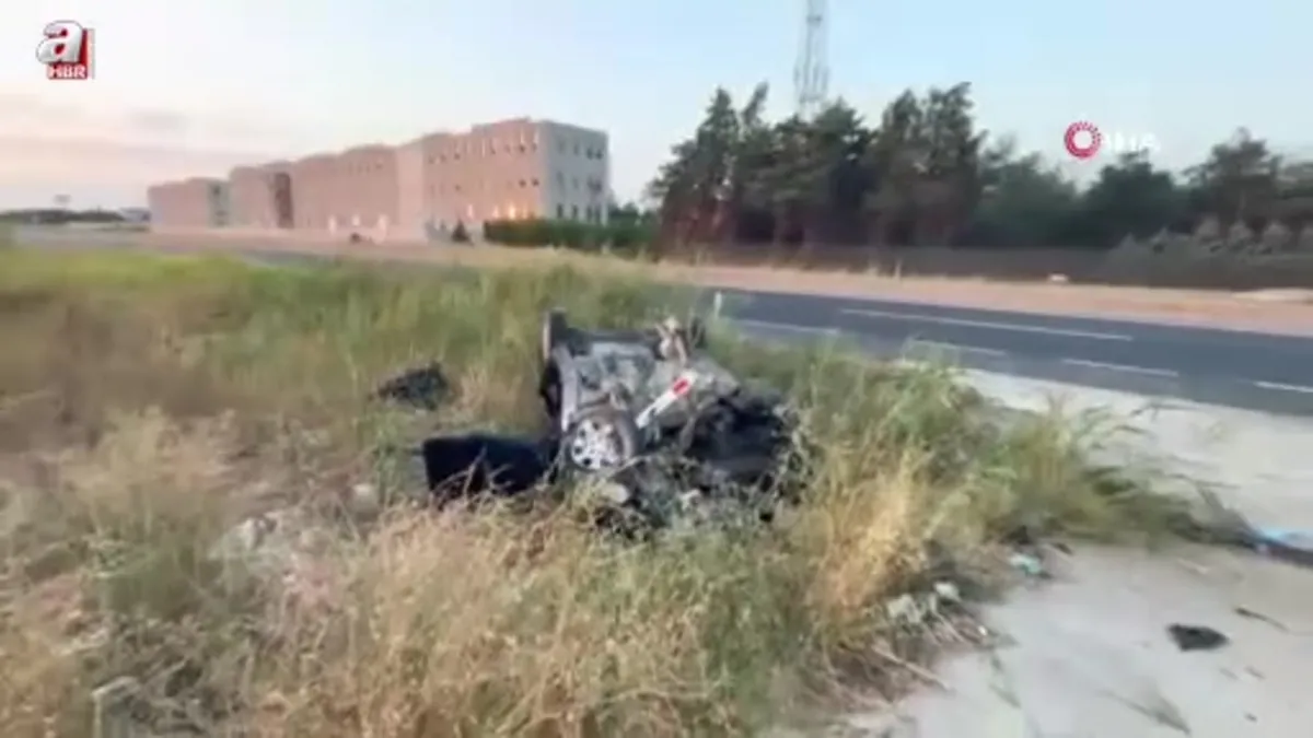 Tekirdağ'da otomobil takla attı