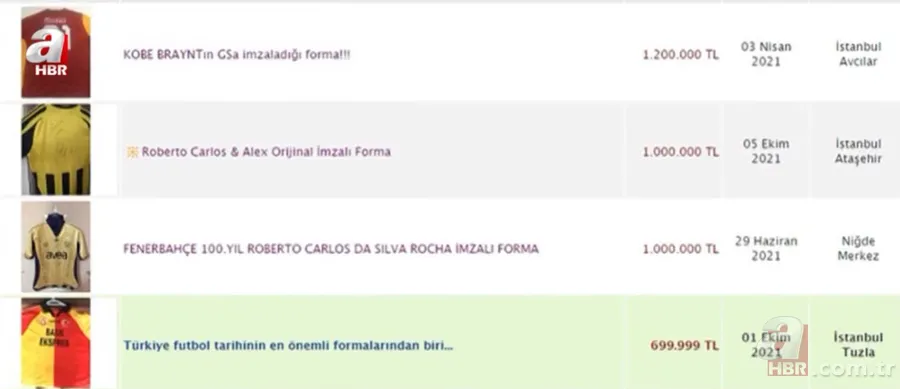 Bu formaların fiyatı dudak uçuklatıyor! Ev fiyatına imzalı forma satışı 5
