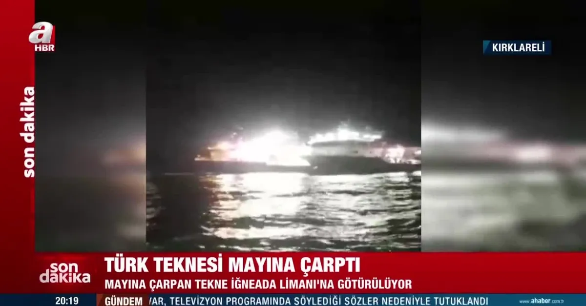 Kırklareli'nde Türk teknesinde patlama