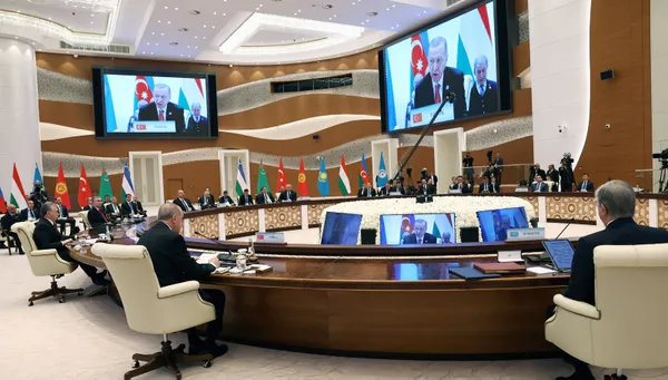 Başkan Recep Tayyip Erdoğan Türk Devletleri Teşkilatı Zirvesi'ne katıldı: KKTC'nin teşkilatımıza gözlemci üye olmasını kabul ettik - 1