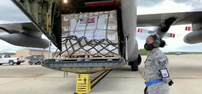 Türkiye’nin ABD’ye gönderdiği yardım uçağı iniş yaptı