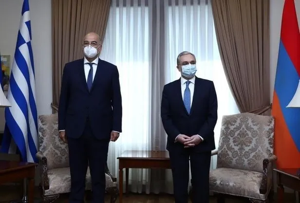 Yunanistan’dan yeni provokasyon! Dışişleri Bakanı Dendias’tan sözde soykırım anıtına ziyaret