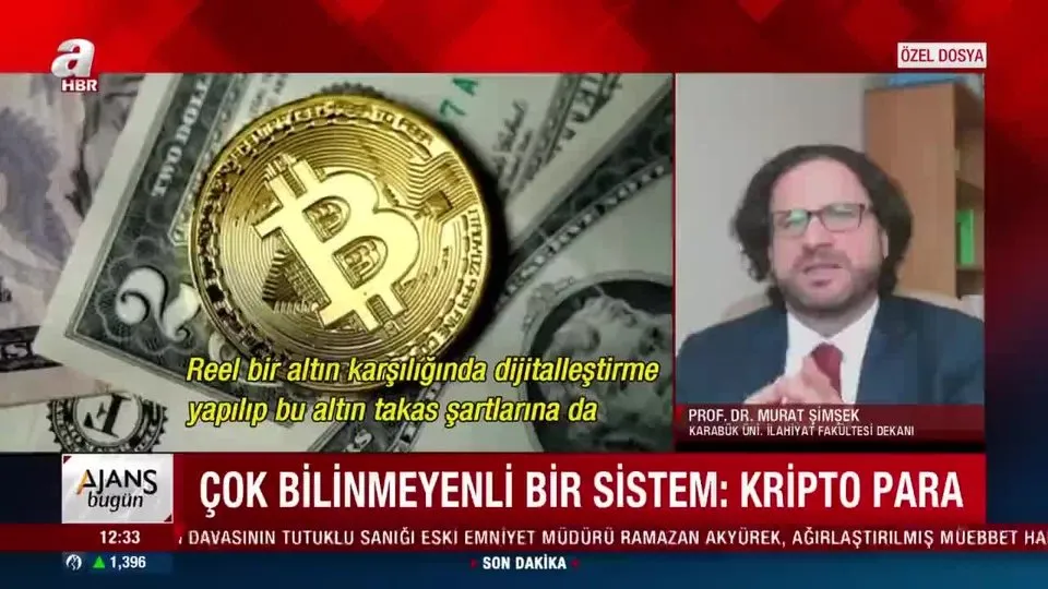 Kripto paralar caiz mi? Prof. Dr. Murat Şimşek’den A Haber’de kripto para açıklaması