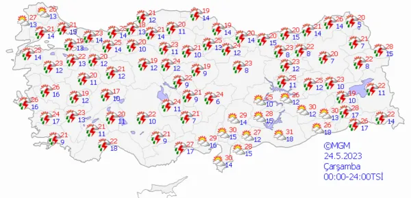 1684684197838.png Kuvvetli sağanak yağış yolda! Meteoroloji'den çok sayıda ile flaş uyarı! İstanbul Ankara İzmir hava durumu... - 6
