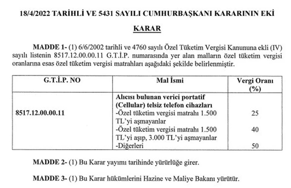 Son dakika: Cep telefonu satışına ÖTV düzenlemesi! Cep telefonu fiyatları düşecek mi? - 1