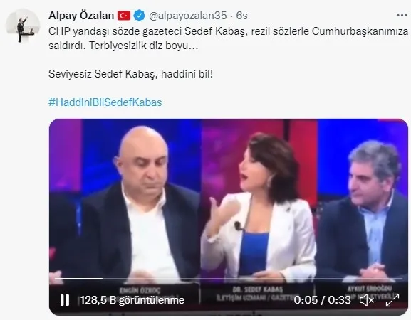 Sedef Kabaş’ın Başkan Erdoğan’ı hedef almasına Uğur Dündar’dan skandal destek! AK Parti ve Cumhurbaşkanlığından tepki
