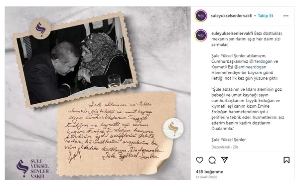 sule-yuksel-senlerden-baskan-recep-tayyip-erdogana-son-mektup-1683310274314.jpg Şule Yüksel Şenler’den Başkan Recep Tayyip Erdoğan’a son mektup: İslam aleminin göz bebeği - 4