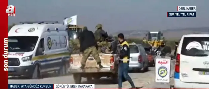 A Haber Tel Rıfat ve Halep İdlib'de! İşte Esad rejiminin çekildiği sokaklar - 1