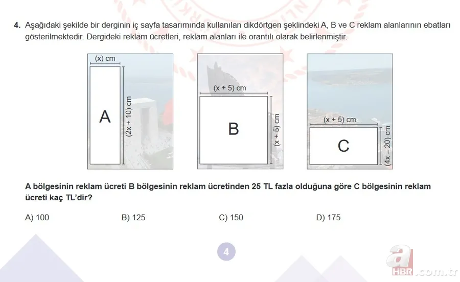 Mart ayı LGS örnek sorular listesi yayımlandı! MEB 2021 LGS sayısal - sözel örnek sorular ve cevap anahtarı 6