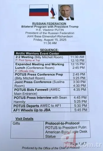 Trump-Putin zirvesinin gizli belgeleri otel yazıcısında unutuldu! Sürpriz hediye ortaya çıktı 4