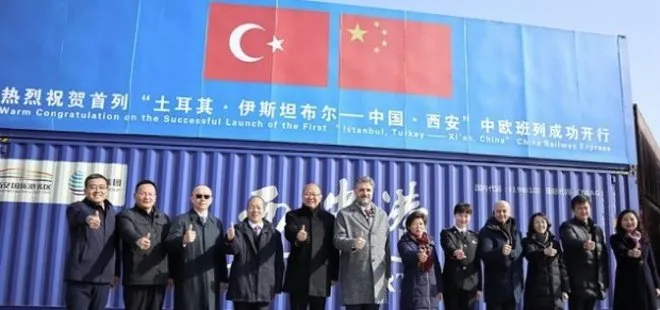 Çin Türkiye’nin ihracat trenini törenle karşıladı