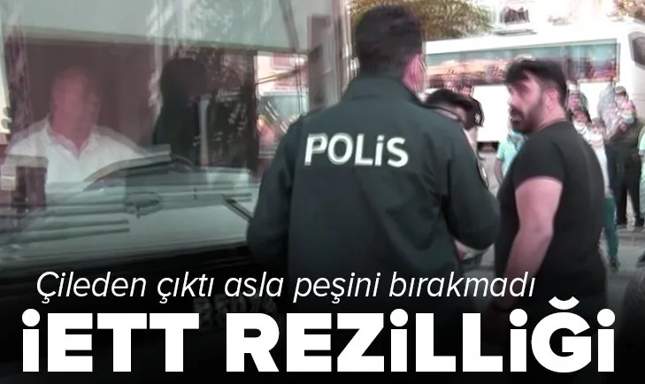 İETT otobüsü araca çarpıp kaçtı! Sahibi kilometrelerce kovalayıp yakaladı