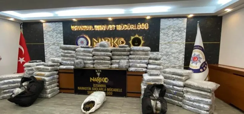 Büyükçekmece'de uyuşturucu operasyonu: 453 kilogram hint keneviri ele geçirildi