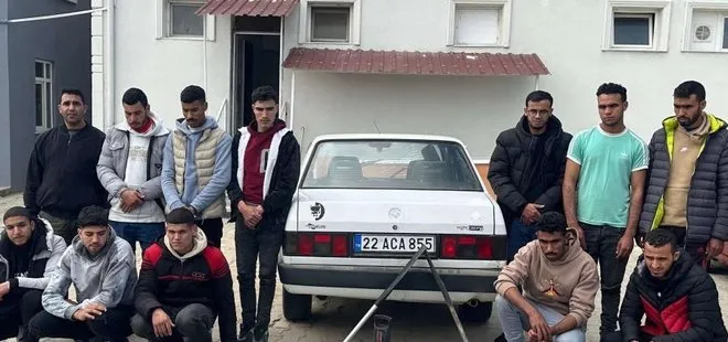 Edirne’de 15 düzensiz göçmen yakalandı
