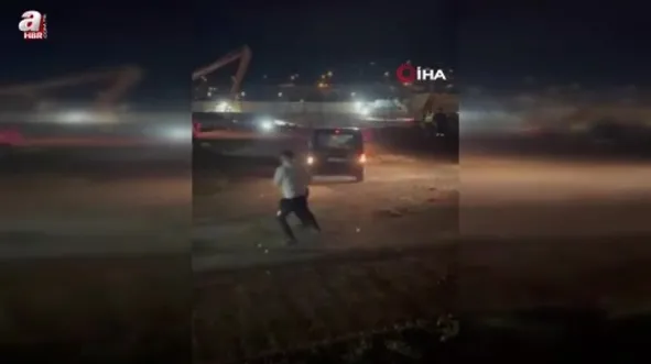 Öfkelenen sürücü ortalığı birbirine kattı