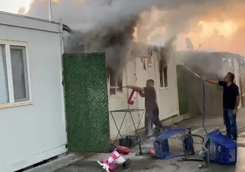 Konteyner kentte korkutan yangın
