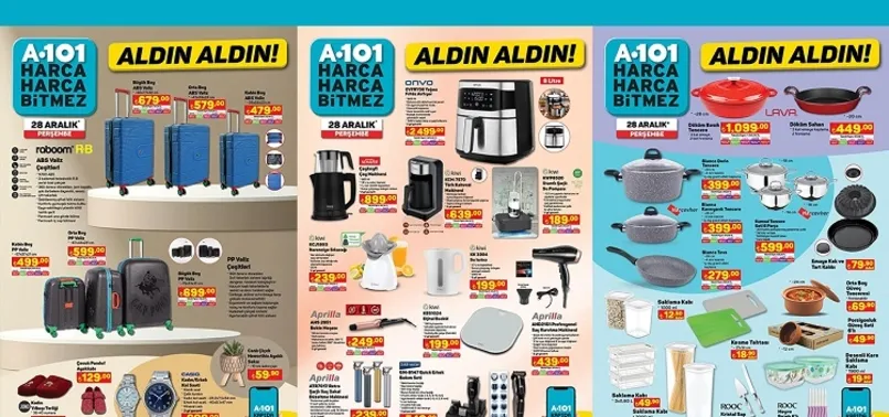 30 Aralık A101 aktüel ürünler kataloğu yayınladı! Ultra HD Smart TV, çay makinesi, döküm tencere, fotoğraf yazıcısı uygun fiyattan satışta