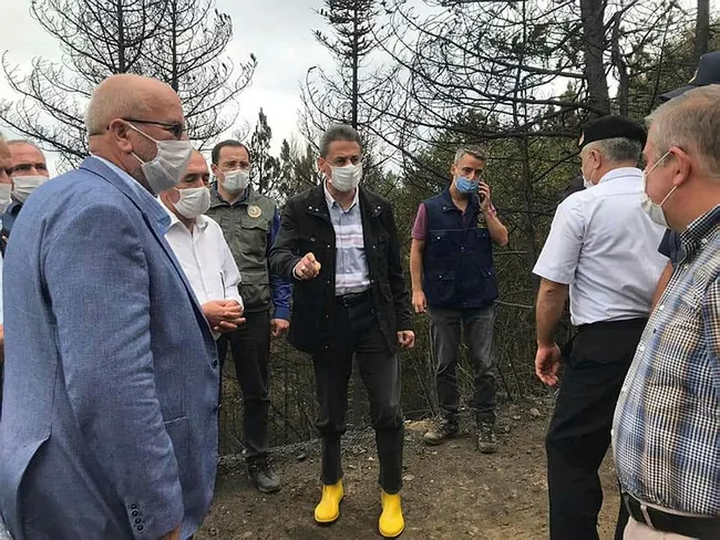 Çorum ile Sinop arasındaki orman yangını büyük ölçüde kontrol altına alındı - 1