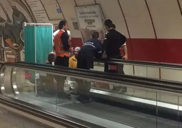 Taksim metrosunda korkunç olay