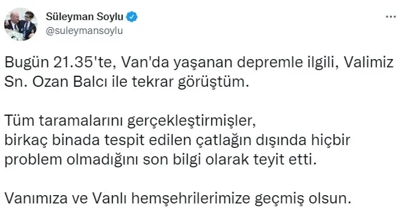 Son dakika: Van’da 5 şiddetinde deprem | 2022 SON DEPREMLER - 3