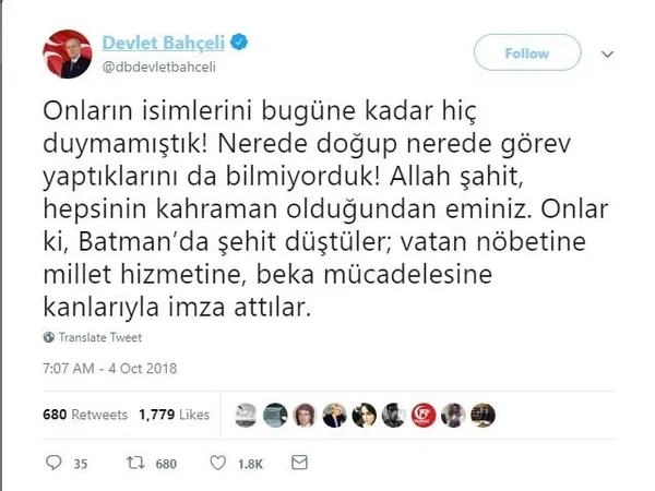 Bahçeli'den Batman'da gerçekleşen hain saldırı ve Mckinsey hakkında açıklama geldi - 1