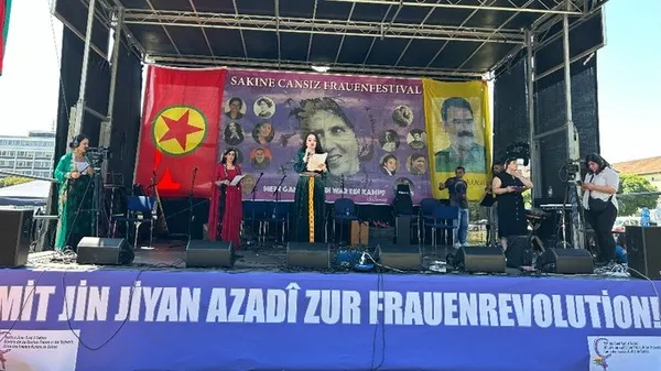 Terörün merkez üssü İsviçre! Terörist Sakine Cansız'ı anma töreni skandalı! Çocukları bile kullandılar - 1