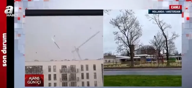 Avrupa’yı kasırga vurdu! Çatılar uçtu, ağaçlar devrildi, 250 bin ev elektriksiz kaldı