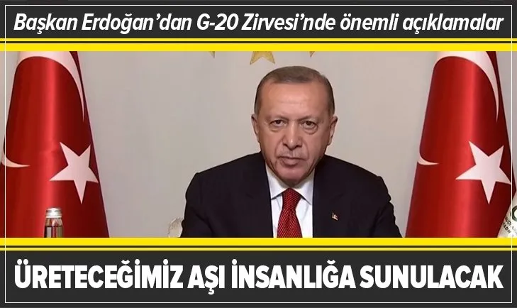 Son dakika: Başkan Recep Tayyip Erdoğan'dan G-20 Zirvesi açılış konuşması
