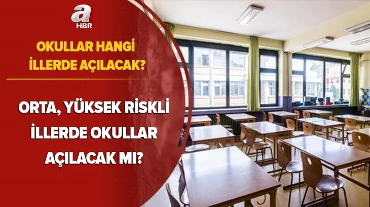 Son dakika: Okullar hangi illerde açılacak? Orta, yüksek riskli illerde okullar açılacak mı? İlkokul, ortaokul...