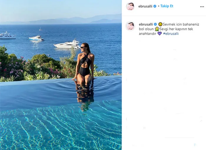 Ebru Şallı’dan yeni tatil paylaşımı