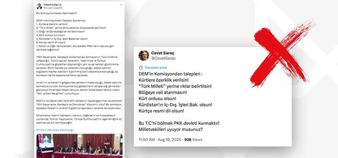 Terörsüz Türkiye Komisyonu’nu hedef alan alçak iftiralar! DMM’den o iddialara yalanlama: Provokasyon