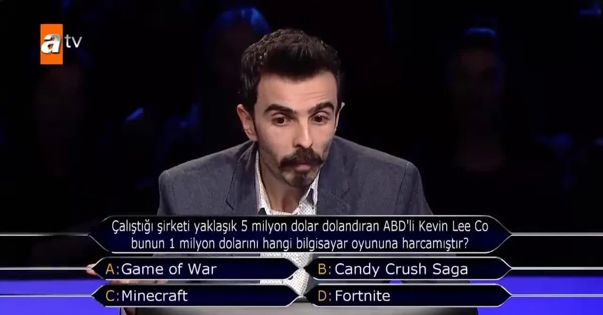 Milyoner'de Kevin Lee Co'nun 1 milyon dolar harcadığı oyun sorusu çok konuşuldu! | Video
