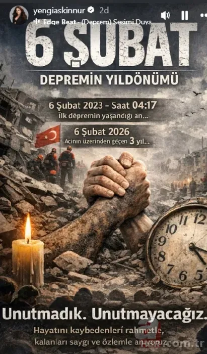 6 Şubat'ın yası hiç geçmeyecek! Ünlüler asrın felaketini unutmadı 9