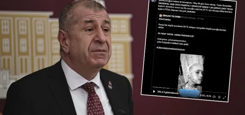 Ümit Özdağ provokasyona doymuyor: Şimdi de 'Suriyeliler 20 TL için kezzap attı' yalanı