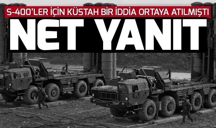 Türkiye'den ABD medyasının S-400'ler için küstah iddiasına yanıt