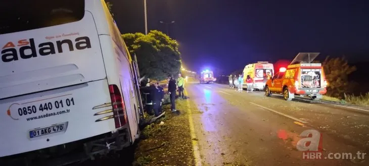 Kayseri’de yolcu otobüsü aydınlatma direğine çarptı: 16 yaralı
