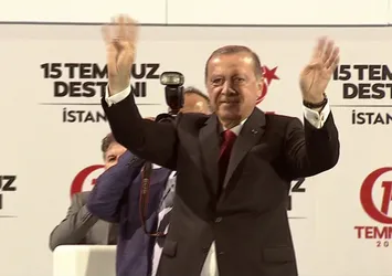 Cumhurbaşkanı Erdoğan Şehitler Köprüsü'nde