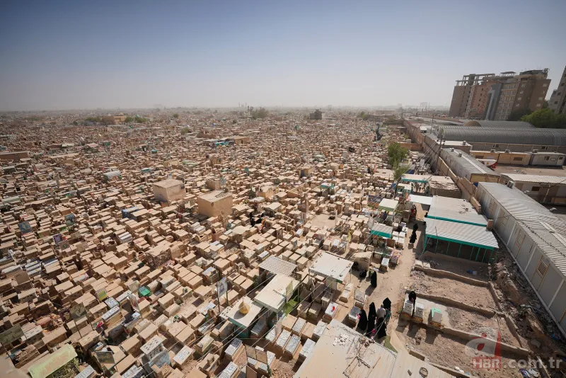Dünyanın en büyük mezarlığı! Kurban Bayramı'nda böyle görüntülendi 13