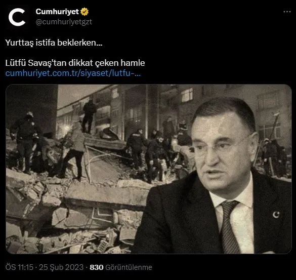 CHP’de ’istifa’ kavgası! Lütfü Savaş ’dava açıyorum’ dedi yandaşlar vites yükseltti!