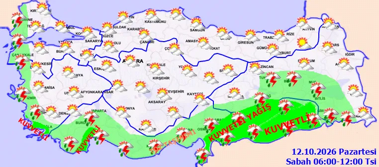 Meteoroloji'den 8 il için sarı kodlu uyarı! Sağanak geliyor, sıcaklıklar 6 derece düşecek - 2